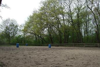 beleuchteter Reitplatz